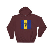 reppin Barbados design Hooded Sweatshirt graphics on the front - Thumbnail 6