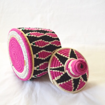  sold sold sold berber basket handwoven vintage moroccan wool lidded basket