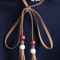 Harajuku Christmas elk printed hoodie cloak  - Thumbnail 4