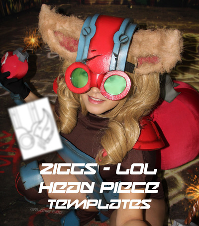 Ziggs Head Piece Template
