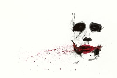 Joker Side Splatter - Print