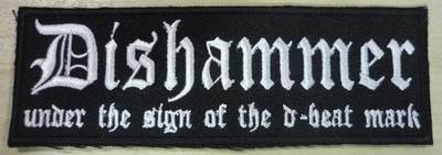 DISHAMMER embroidered patch