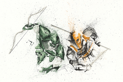GREEN ARROW / DEATHSTROKE - Print