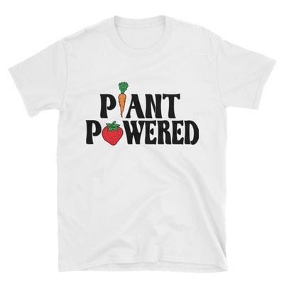 Plant powered short-sleeve unisex t-shirt