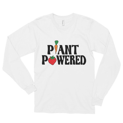 Plant powered long sleeve t-shirt (unisex)