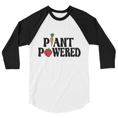 PLANT POWERED 3/4 sleeve raglan shirt UNISEX