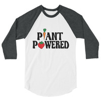 PLANT POWERED 3/4 sleeve raglan shirt UNISEX - Thumbnail 1