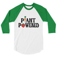 PLANT POWERED 3/4 sleeve raglan shirt UNISEX - Thumbnail 2