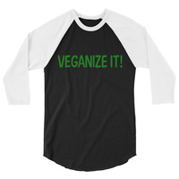 VEGANIZE IT! 3/4 sleeve raglan shirt UNISEX - Thumbnail 6
