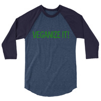 VEGANIZE IT! 3/4 sleeve raglan shirt UNISEX - Thumbnail 7