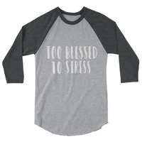 BLESSED 3/4 sleeve raglan shirt UNISEX - Thumbnail 2