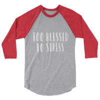 BLESSED 3/4 sleeve raglan shirt UNISEX - Thumbnail 4