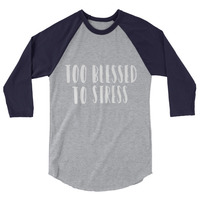 BLESSED 3/4 sleeve raglan shirt UNISEX - Thumbnail 5