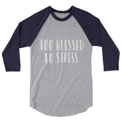 Blessed 3/4 sleeve raglan shirt unisex