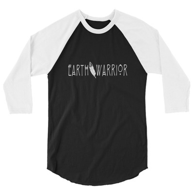Earth warrior 3/4 sleeve raglan shirt unisex