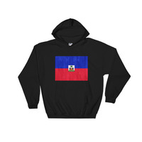 Haiti design Hooded Sweatshirt graphic in the front - Thumbnail 2