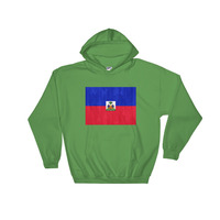 Haiti design Hooded Sweatshirt graphic in the front - Thumbnail 5