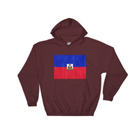 Haiti design Hooded Sweatshirt graphic in the front - Thumbnail 6
