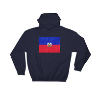 Haiti design Hooded Sweatshirt graphic on the back - Thumbnail 3