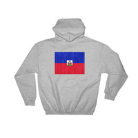 Haiti design Hooded Sweatshirt graphic on the back - Thumbnail 4