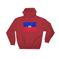 Haiti design Hooded Sweatshirt graphic on the back - Thumbnail 7