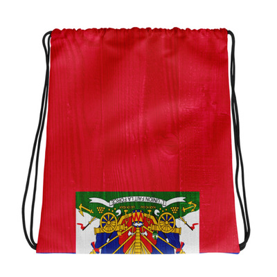 Haiti design drawstring bag