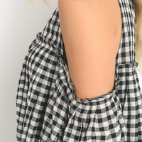 Countryside Calling Black Plaid Blouse - Thumbnail 2