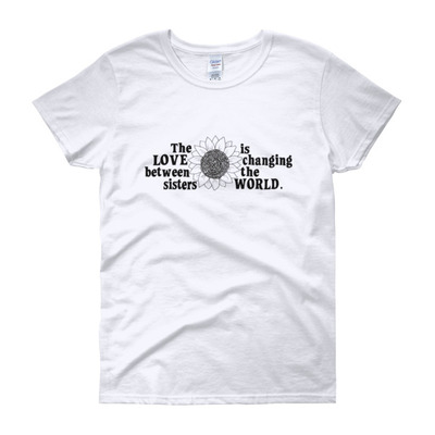 Sister love women's short sleeve t-shirt