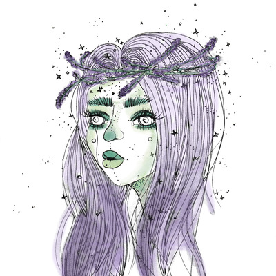 Lavender baby (8.5x11 fine art print)