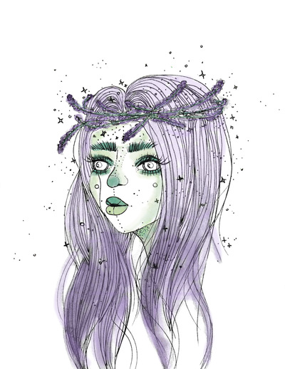 Lavender Baby (8.5x11 Fine art print)