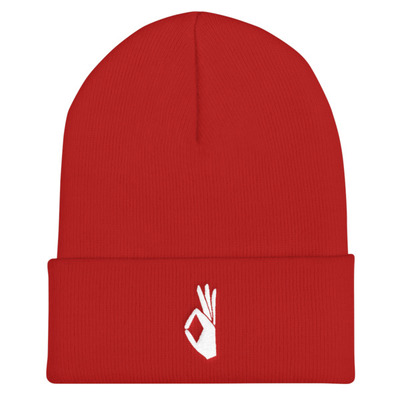 The yo! of kappa alpha psi cuffed krimson beanie