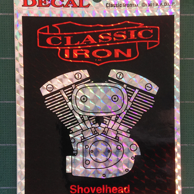 Motorcycle prism stickers - vintage