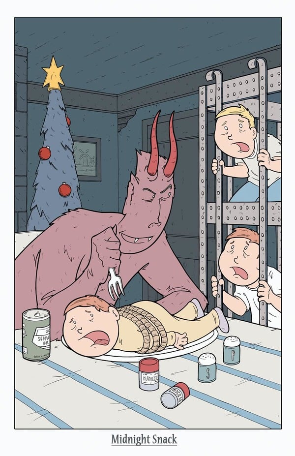 Krampus "midnight snack" Print