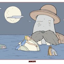 Alice in Wonderland "adrift" Print