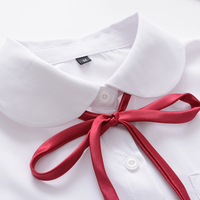 [XS-2XL] JK Seifuku White/Pink Blouse FREE Ribbon C01414 - Thumbnail 2