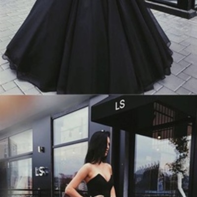 Black prom dresses,2018 prom dresses, long prom dress,evening dresses,pd23001 - Thumbnail 5