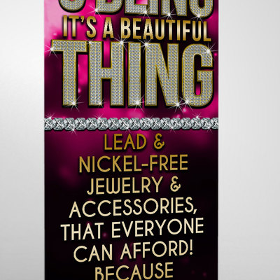 $5 bling  - retractable banner - 3
