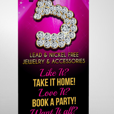 $5 bling  - retractable banner - 6