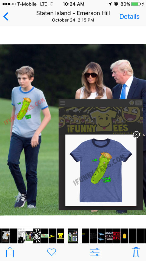 Pickle Trump Ringer T-Shirt