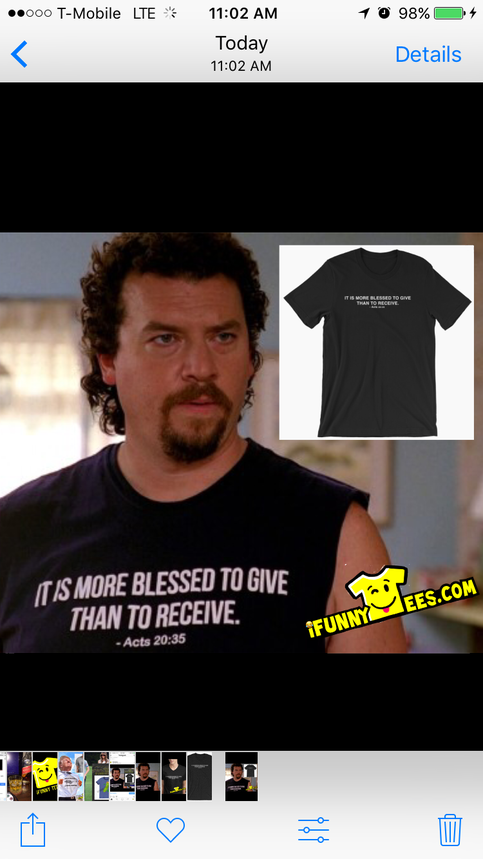 It Is More Blessed To Give Than To Receive. Unisex T-Shirt
