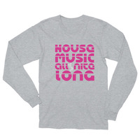 Night Vibes Unisex Long Sleeve T-Shirt - Thumbnail 2