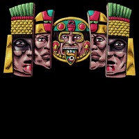 Ancient Faces (Colors) T-Shirt - Thumbnail 1