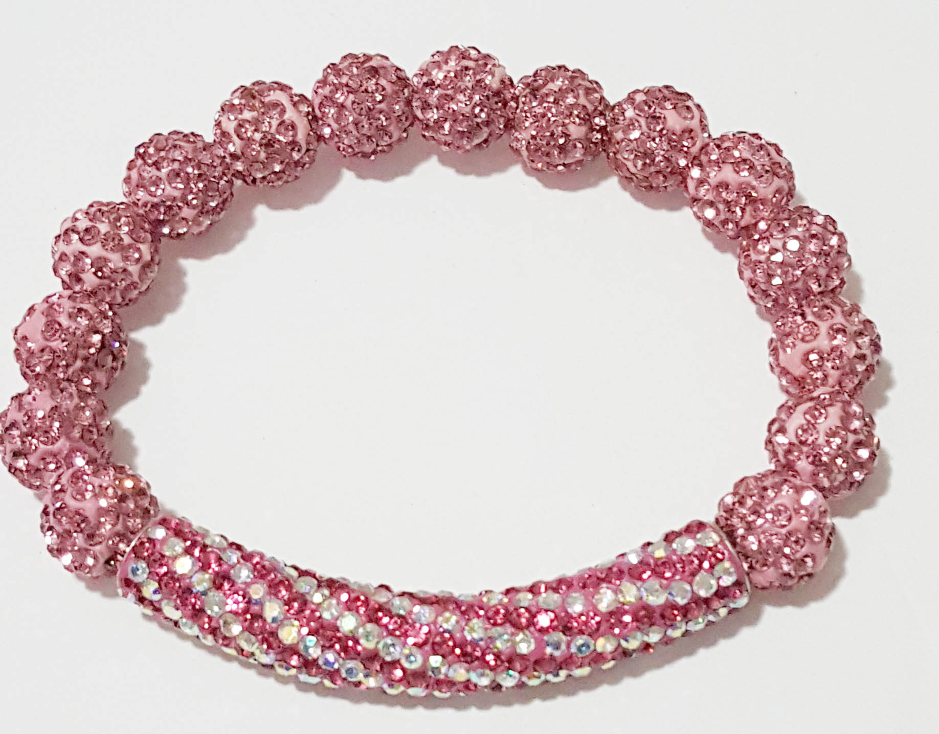 Pink Bling Bracelet w/Swarovski Accent