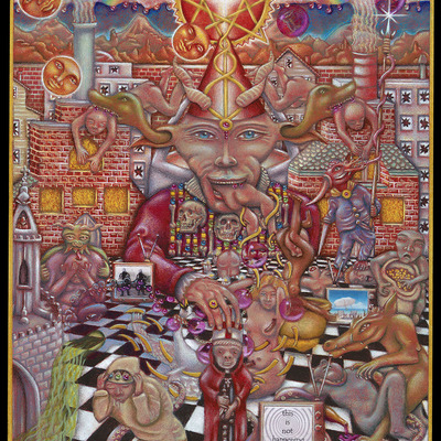 "candyland tyrant" fine art print