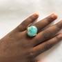 Larimar and Silver Ring-1