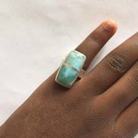 Larimar and Silver Ring - Thumbnail 3