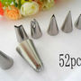 Pastry Tips Icing Piping Nozzles Cake Sugarcraft Decorating Tool 1 set of 52Pcs - Thumbnail 2