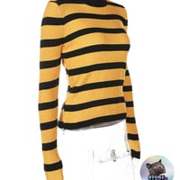 90'S STRIPE KNITTED TOP - Thumbnail 4