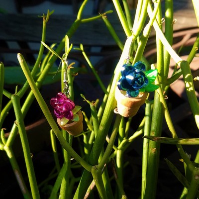 The sun and her flowers earrings