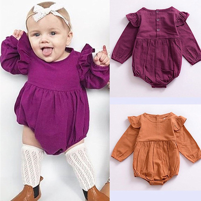 Linen flutter romper 